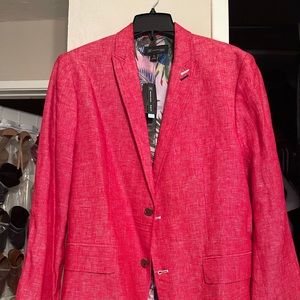Red Linen Jacket